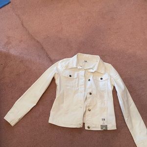 Brand New White Jean Jacket Lee Riders